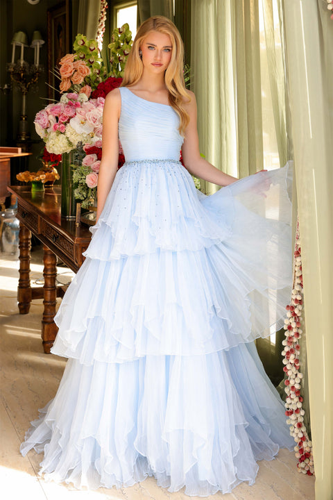Ava Presley 29131 statement one-shoulder long dress