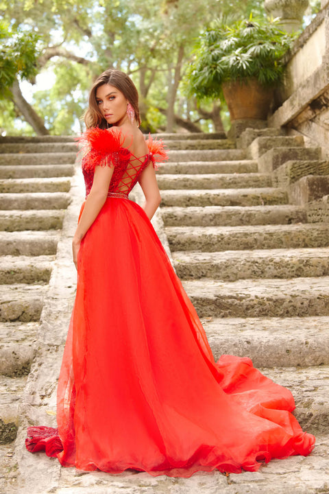 Ava Presley 28221 embellished fitted formal gown