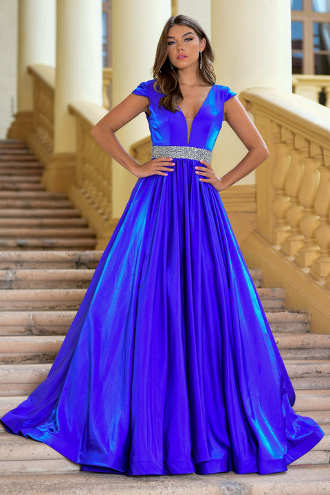 Ava Presley 28580 open back prom dress