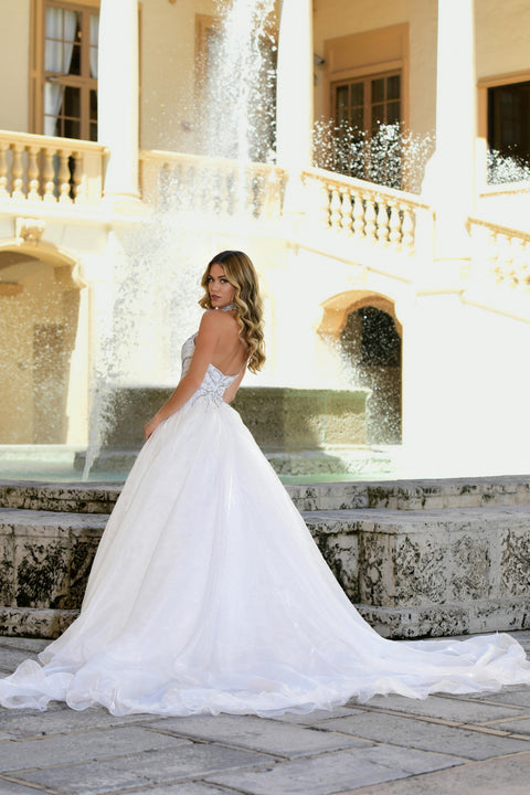 Ava Presley 37375 beaded bodice pageant gown