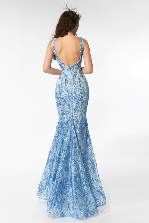 Ava Presley 39204 elegant evening dress with intricate beading