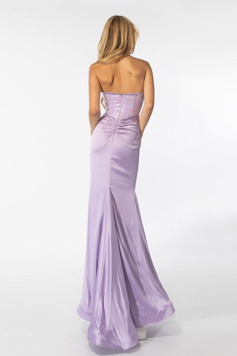 Ava Presley 39282 sleek prom dress with sweetheart neckline