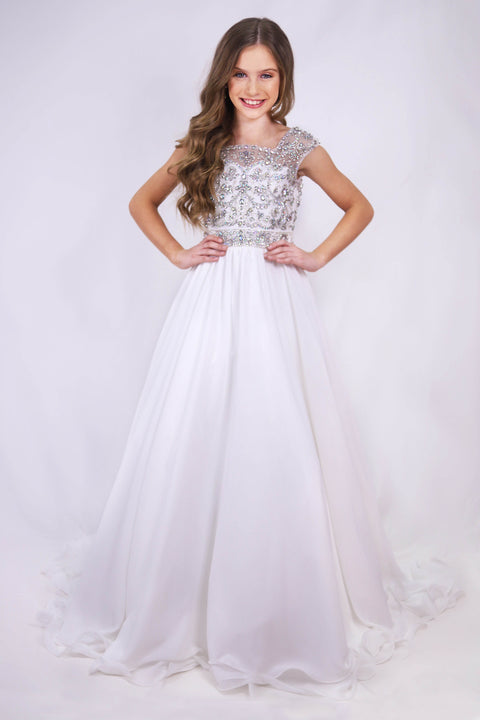 Ava Presley 27722 fitted bodice evening gown