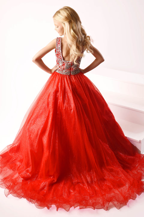 Ava Presley 27723 detailed waistline evening gown