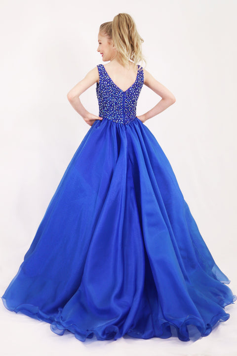 Ava Presley 27729 fitted bodice evening gown