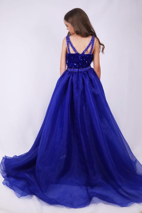 Ava Presley 27734 fitted silhouette pageant gown