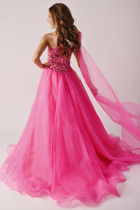 Ava Presley 38022 beaded pageant evening dress