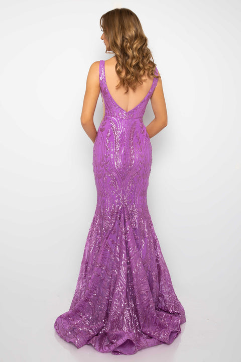 Ava Presley 39204 stunning dress with vintage-inspired beading
