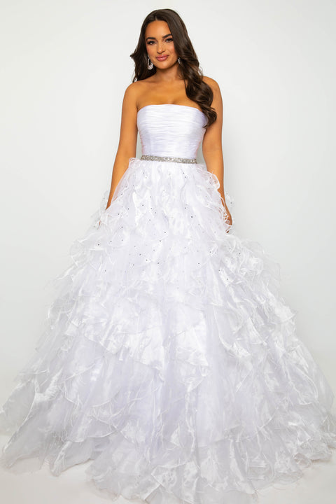 Ava Presley 39555 strapless gown perfect for pageants