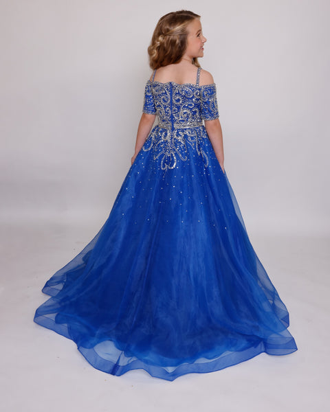 Ava Presley 38041 detailed bodice evening dress