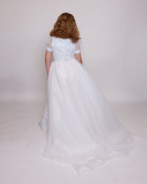 Ava Presley 38044 removable overskirt pageant outfit