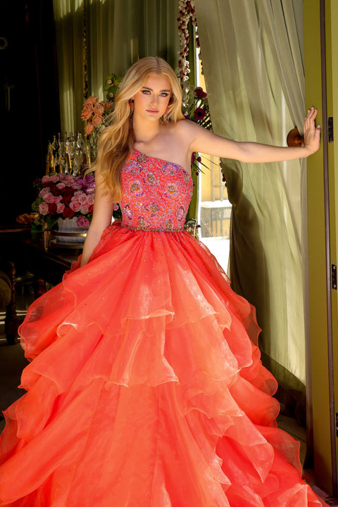 Ava Presley 28575 formal gown with sweep train