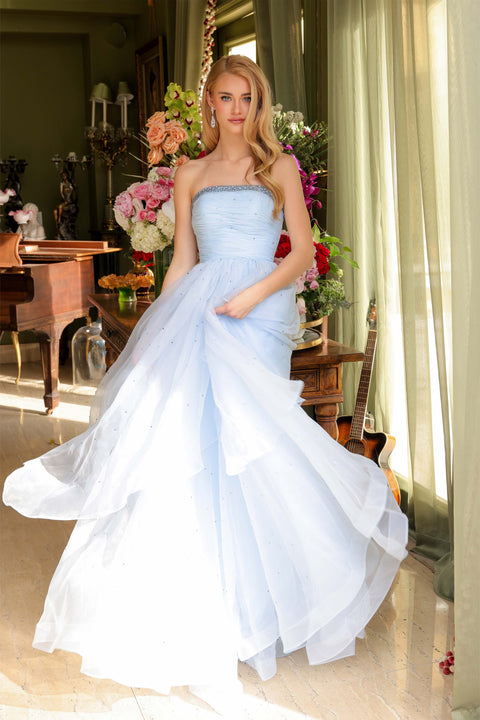 Ava Presley 29524 elegant prom dress with layered skirt