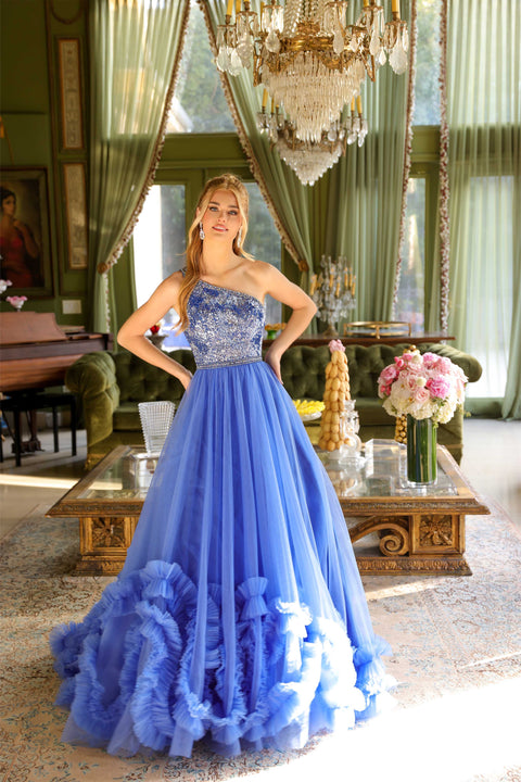 Crisscross back dress Ava Presley 29527 for prom