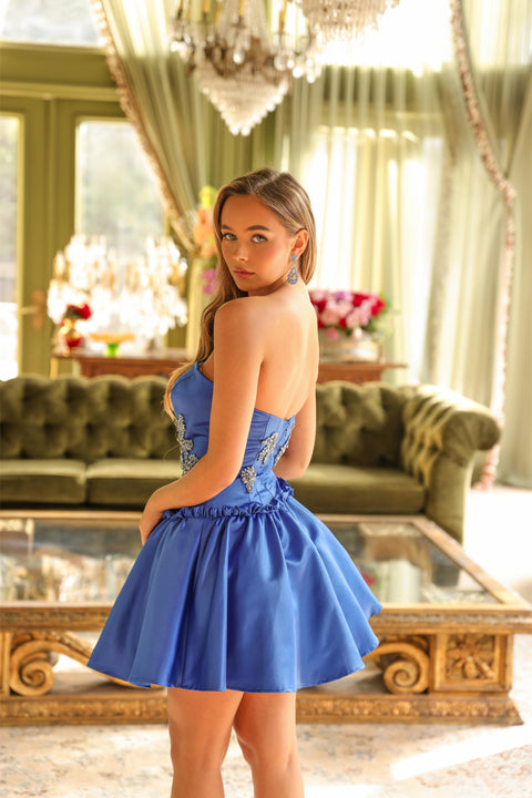 Ava Presley 29841 party dress with drop waist and beads