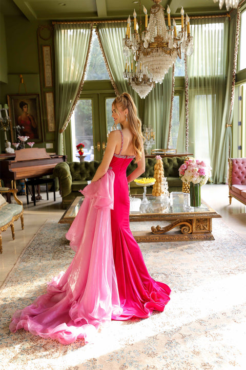 Ava Presley 39556 beaded neckline velvet pageant dress