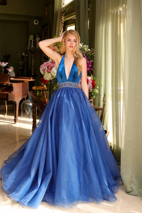 Ava Presley 39580 elegant pageant gown with modern flair