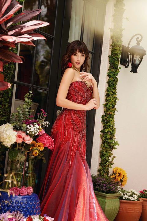 Ava Presley 29259 sweetheart neckline evening dress