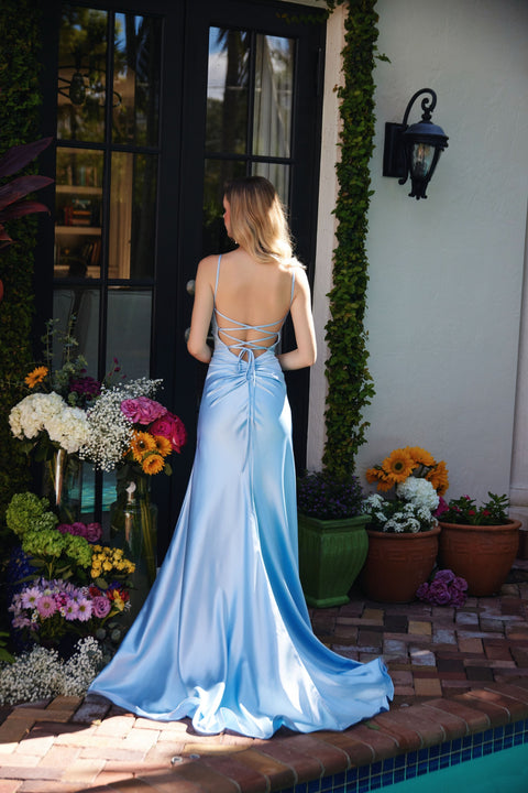 Ava Presley 47030 sophisticated cowl neckline prom dress