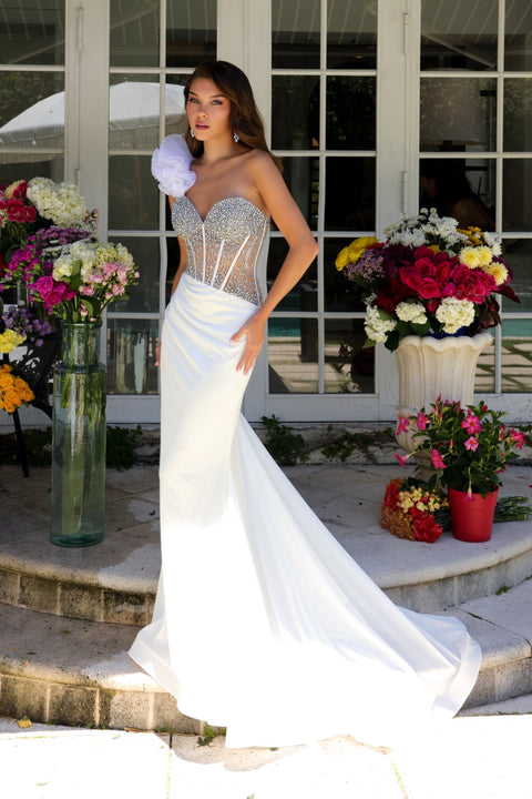 Ava Presley 39558 elegant evening dress with beaded embellishments