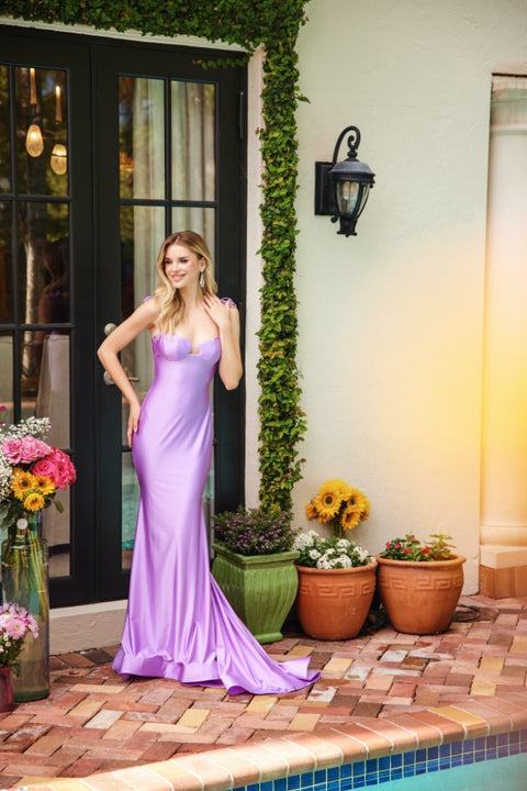 Ava Presley 47005 glamorous neon pink formal gown