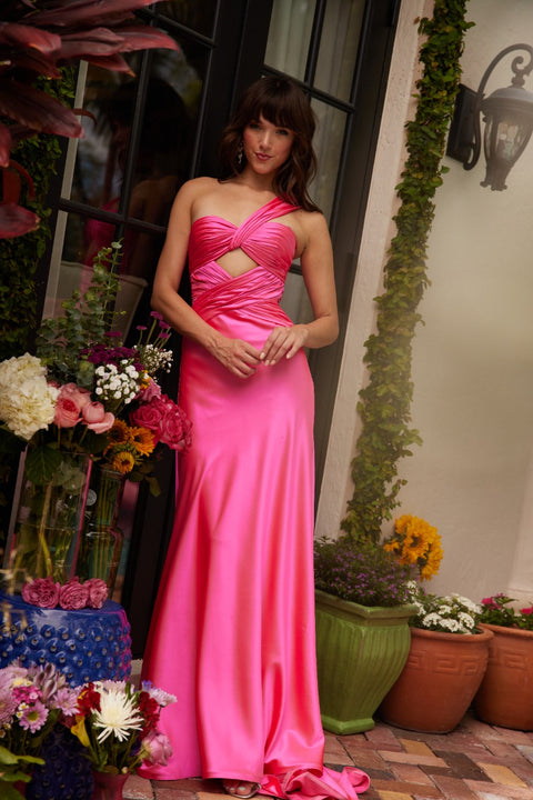 Ava Presley 47020 bold lime green evening gown for prom