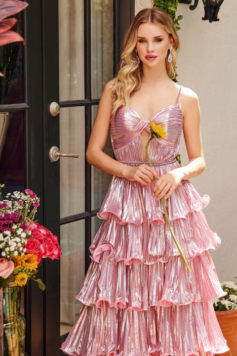 Ava Presley 29263 elegant evening gown with layered skirt