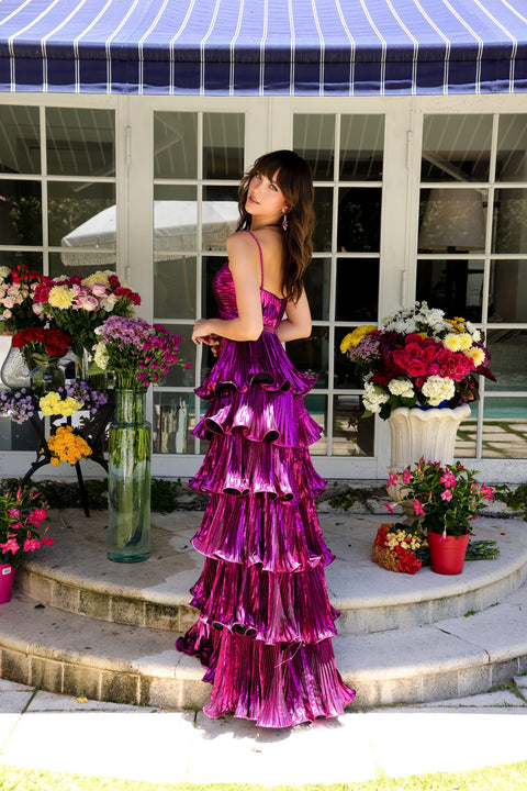 Ava Presley 29263 luxurious fabric gown with dramatic silhouette