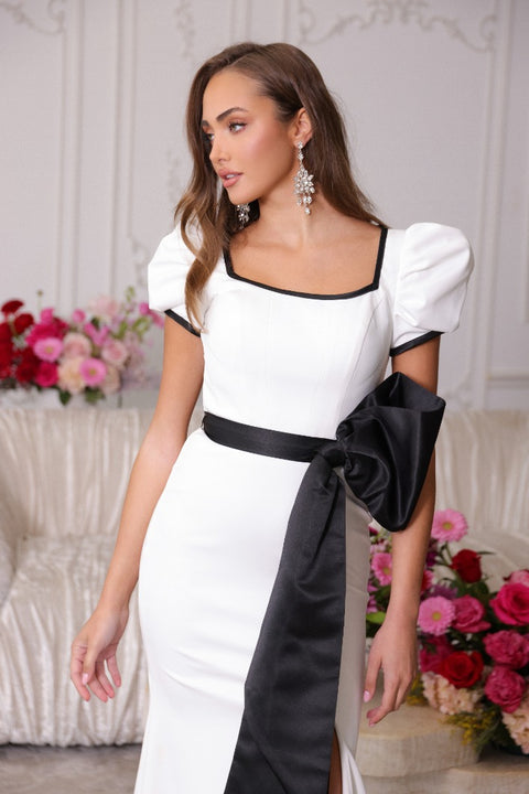 Ava Presley 40152 sophisticated two-tone evening wear