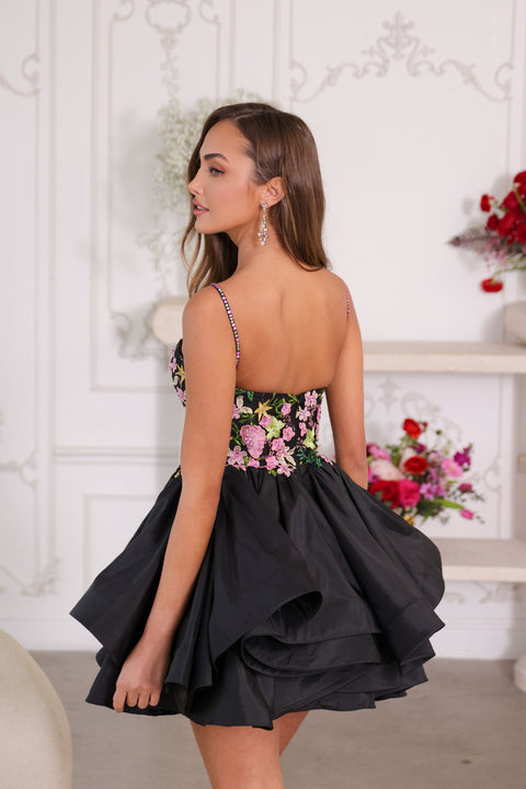 Ava Presley 26348 embroidered bodice dress with feminine charm