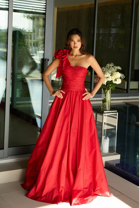 Ava Presley 26524 ballgown with flowing train for formal occasions