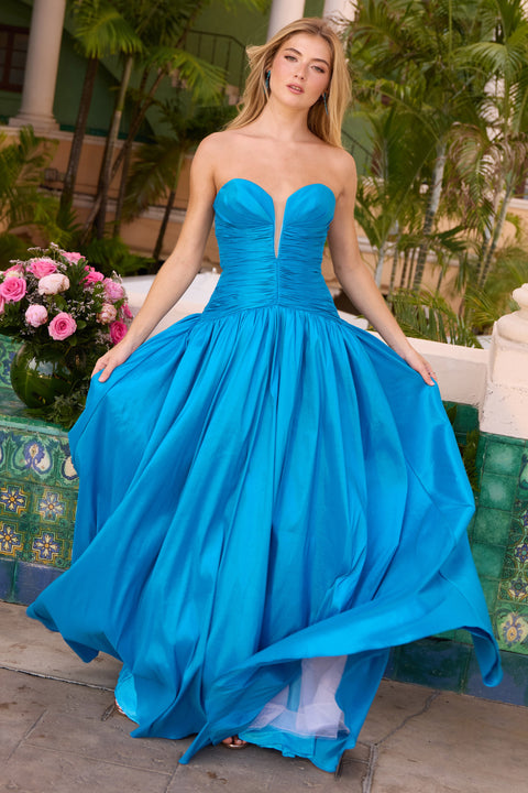 Ava Presley 42261 - Strapless Taffeta Ballgown