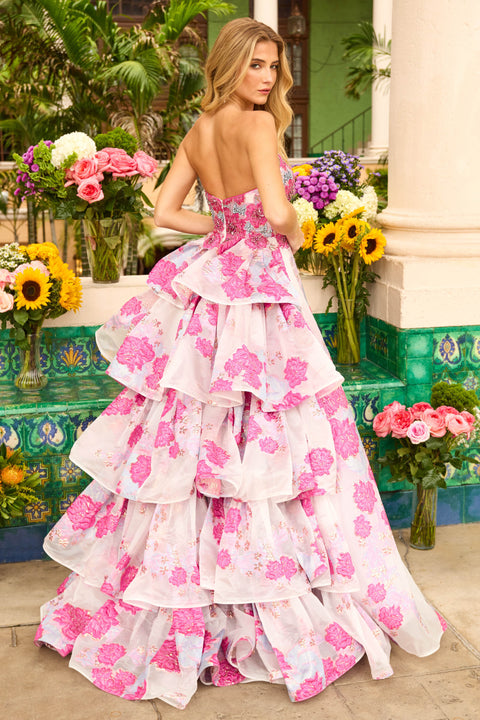 Ava Presley 42292 formal dress with structured bodice