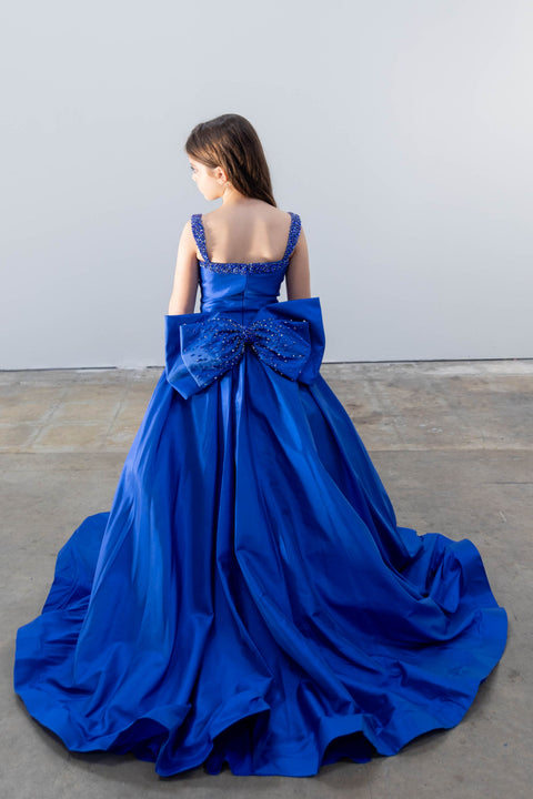 Ava Presley 26819 oversized bow detail formal gown