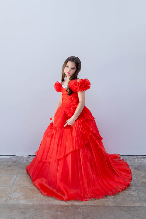 Ava Presley 26815 structured bodice pageant gown