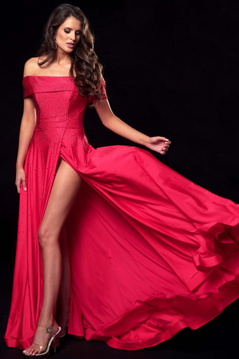 Ava Presley 37323 - Off Shoulder Corset Prom Gown