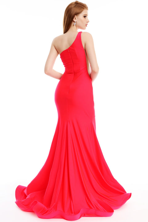 Ava Presley 36010 - One Shoulder High Slit Evening Gown