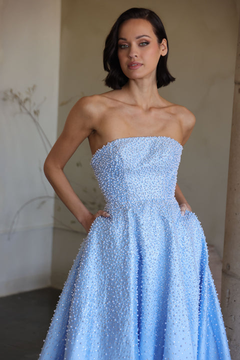 Ava Presley 42500 strapless evening gown
