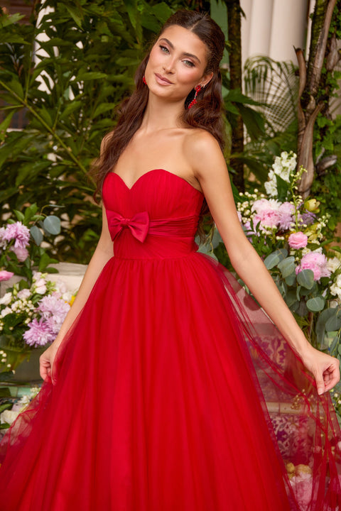Ava Presley 43045 romantic floral embellished prom gown