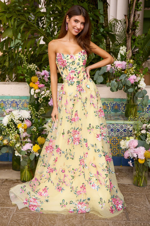 Ava Presley 47391 structured back formal evening dress