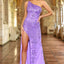 Ava Presley 38829 - One Shoulder Beaded High Slit Gown