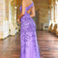 Ava Presley 38829 - One Shoulder Beaded High Slit Gown