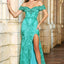 Ava Presley 38856 - Beaded Lace Up Mermaid Gown