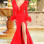 Ava Presley 38904 feather trim formal gown