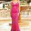 Ava Presley 38817 - Sequin Open Back Mermaid Gown