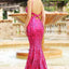 Ava Presley 38817 - Sequin Open Back Mermaid Gown