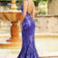Ava Presley 38817 - Sequin Open Back Mermaid Gown
