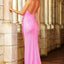 Ava Presley 38853 - Crystal Strap High Slit Gown