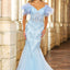 Ava Presley 38862 - Feather Lace Mermaid Evening Gown