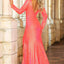 Ava Presley 38881 - Long Sleeve Open Back Gown